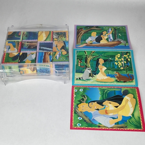 Disney | Toys | Vintage Disney Pocahontas Block Puzzle 9s